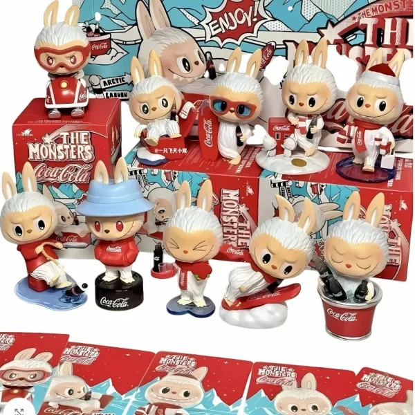Coffret surprise Labubu avec figurine Coca-Cola