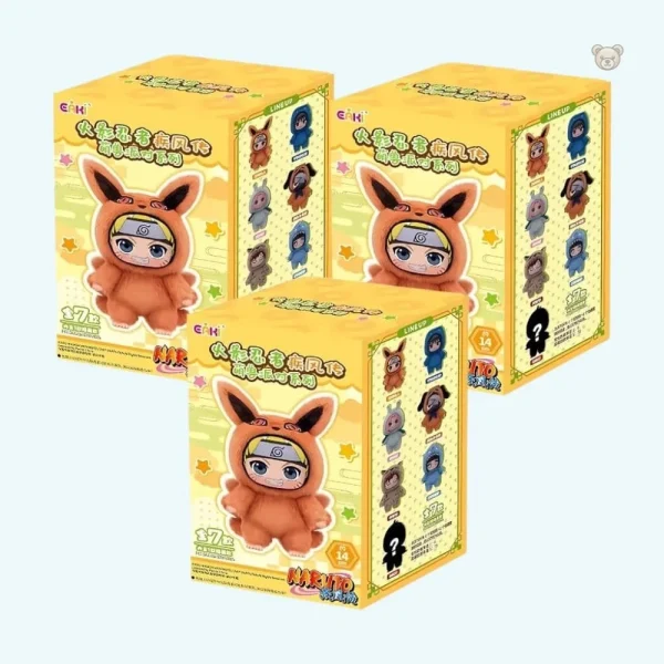 Mystère peluche Labubu, style Naruto unique