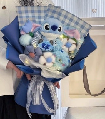 bouquet-de-peluche-stitch-bleu-1 Bouquet peluche Stitch bleu
