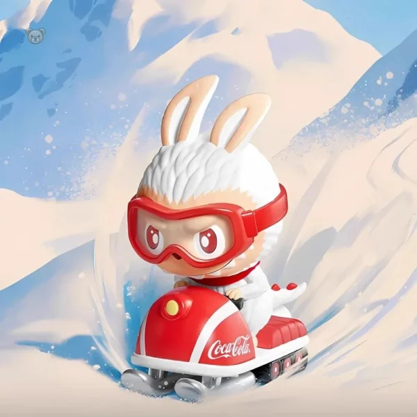 Peluche vinyle Labubu, thème Coca-Cola