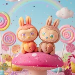 Peluche Labubu, style moderne en vinyle