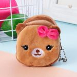 Petit sac en peluche oursonne