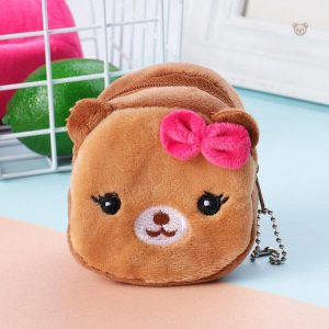 Petit sac en peluche oursonne