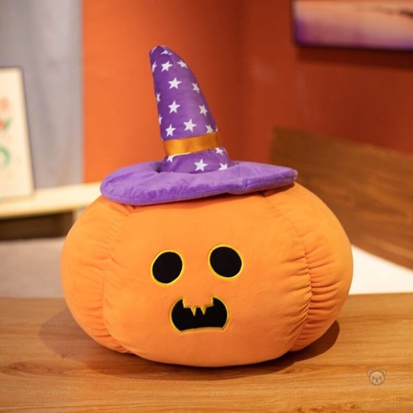 Peluche d'Halloween en forme de citrouille effrayante