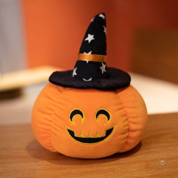 Peluche Halloween citrouille, accessoire festif