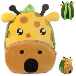 Sac à dos girafe en peluche