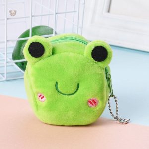 Petit sac en peluche en forme de grenouille câlin