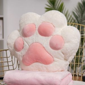 Bouillotte peluche en forme de patte de chat