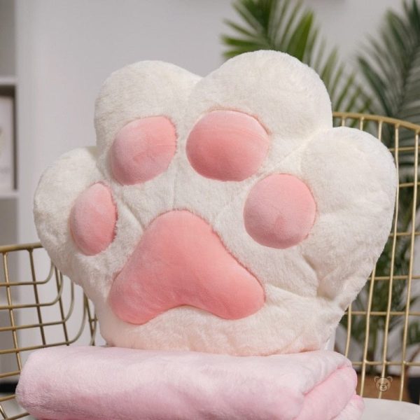 Bouillotte peluche en forme de patte de chat