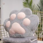 Bouillotte douce en forme de patte féline