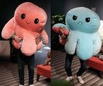 Peluche pieuvre géante, accessoire de décoration ludique