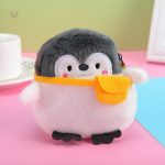 Sac en peluche pingouin doux et mignon