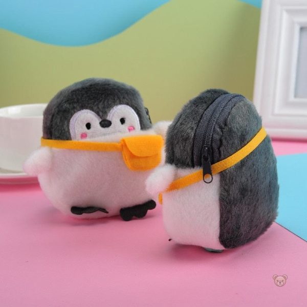 Sac en peluche à l'effigie d'un adorable pingouin