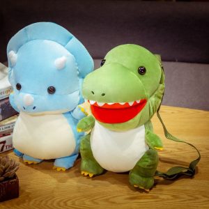Sac à dos dinosaure en peluche pour enfants