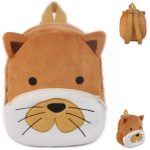 Sac à dos en peluche chat à moustache