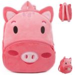 Sac à dos peluche cochon doux pour enfants