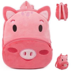 Sac à dos peluche cochon doux pour enfants
