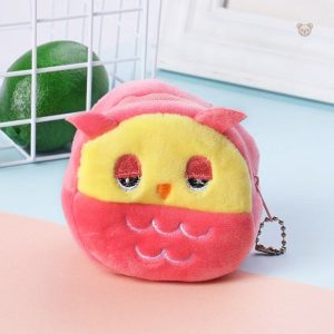 Hibou câlin - petit sac en peluche doux et réconfortant