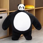 Peluche panda bodybuildé avec un design musclé et amusant