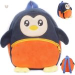 Sac à dos en peluche petit pingouin