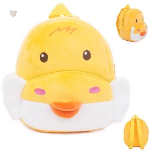 Sac à dos en peluche petit poussin doux et amusant