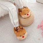 Chaussons doux en forme de renne pour un maximum de confort