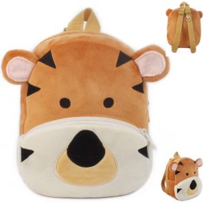 Sac à dos en peluche tigre pour enfants