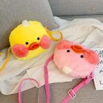 Sac en peluche en forme de poussin pour les enfants
