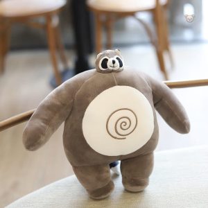 Raton-laveur peluche bébé bodybuildé pour jeunes enfants