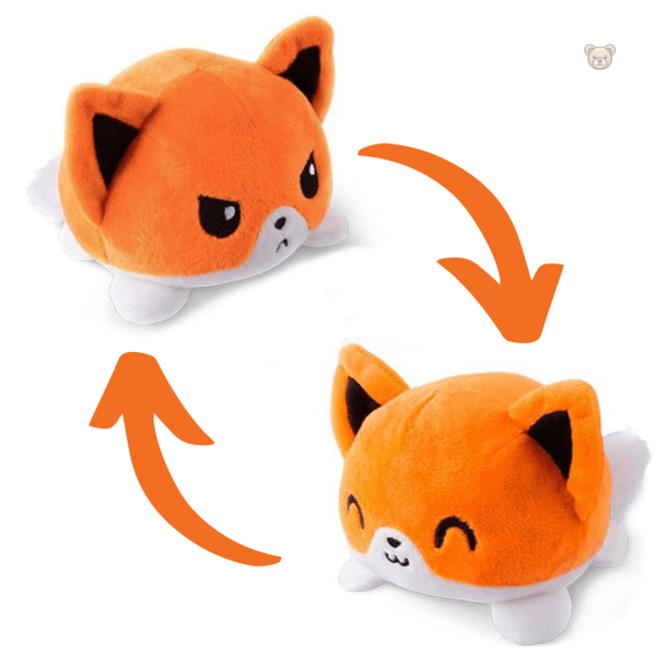Jouet en peluche renard, design ludique et interactif