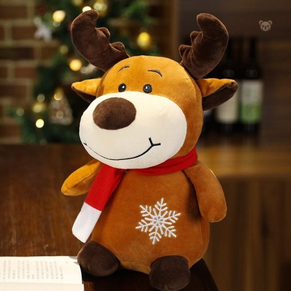 Peluche de Noël, renne mignon et câlin