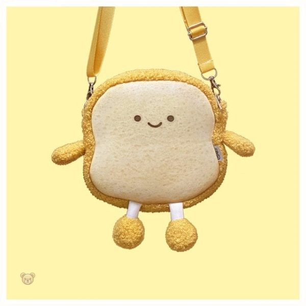 Toast sac en peluche, accessoire tendance et confortable