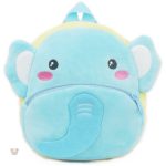 Sac à dos en peluche éléphant content pour enfants