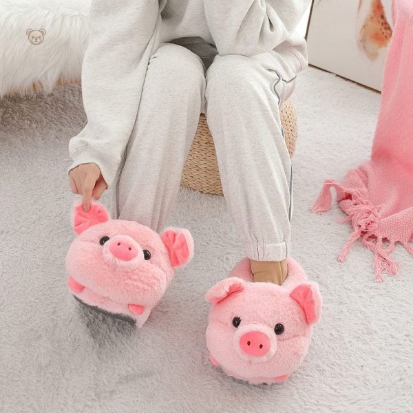 Chaussons mignons en forme de porcelet, parfaits pour les enfants