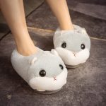 Chaussons doux et moelleux en forme de hamster pour enfants