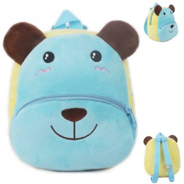 lours-bleu-joyeux-sac-a-dos-en-peluche-1 Sac à dos en peluche ours bleu joyeux pour enfants