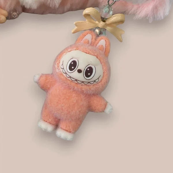 Porte-clé peluche adorable style Labubu
