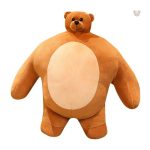 Ours en peluche brun musclé