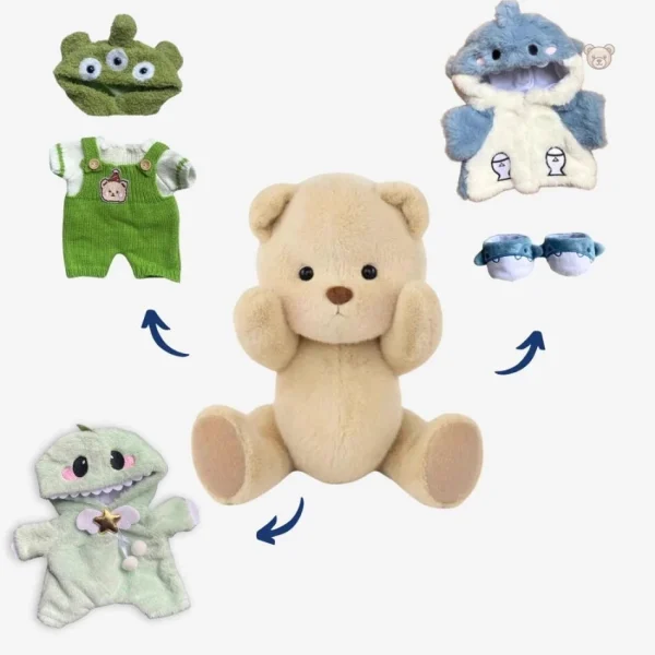 Peluche déguisée en alien, cadeau créatif