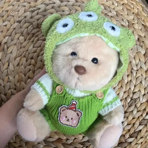 Ours en peluche vert, style extraterrestre