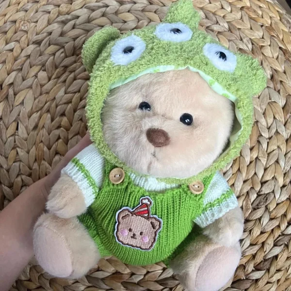 Ours en peluche vert, style extraterrestre