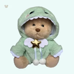 Ours en peluche déguisé en dinosaure