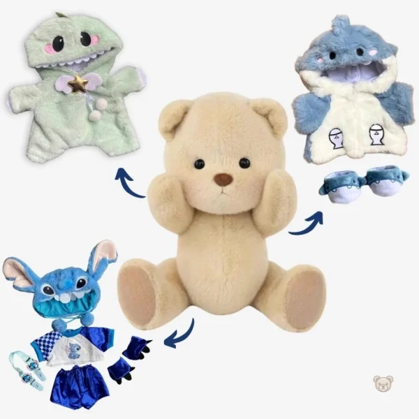 Ours en peluche à thème de dinosaure