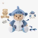 Ours en peluche déguisé en requin - vue 2