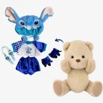 Ours en peluche bleu inspiré de Stitch