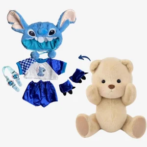 Ours en peluche bleu inspiré de Stitch