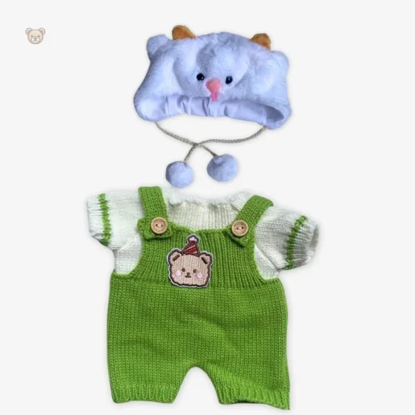 Ours en peluche vert, un cadeau tendre et réconfortant