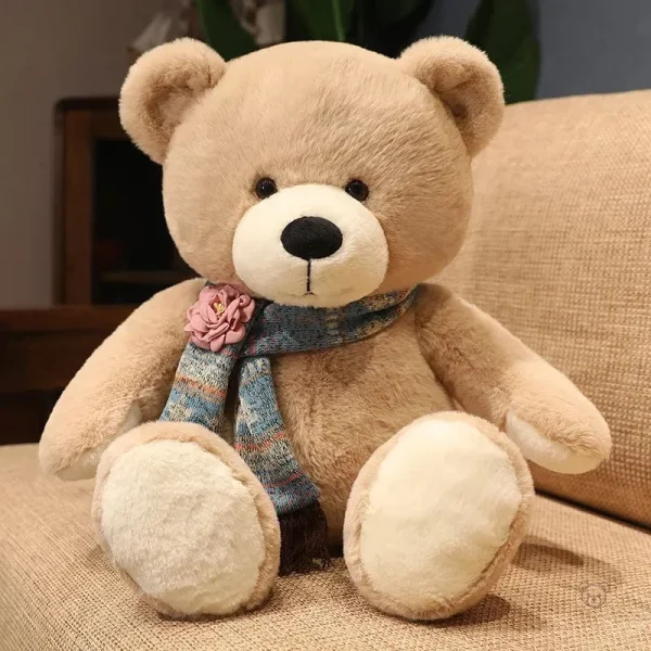 Ours doux en peluche, taille géante, brun