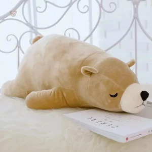 Ours brun géant, peluche habillée, parfait pour les câlins