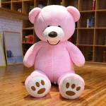 Ours en peluche géant, compagnon de jeu coloré